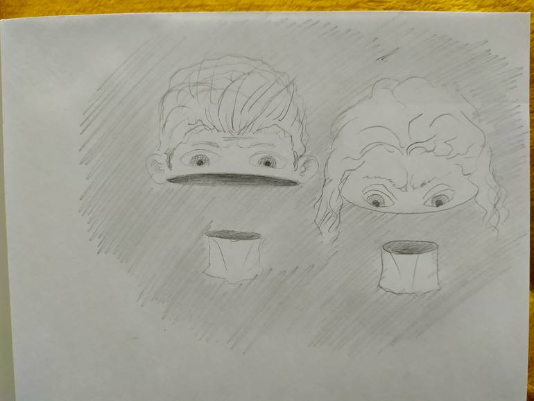 Original Conceptual People Drawing by Rachel Windyk