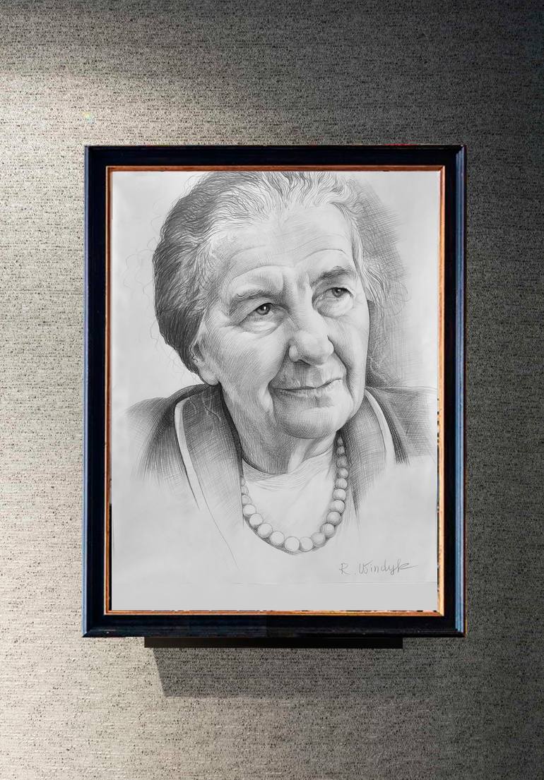 Original Portraiture Politics Drawing by Rachel Windyk