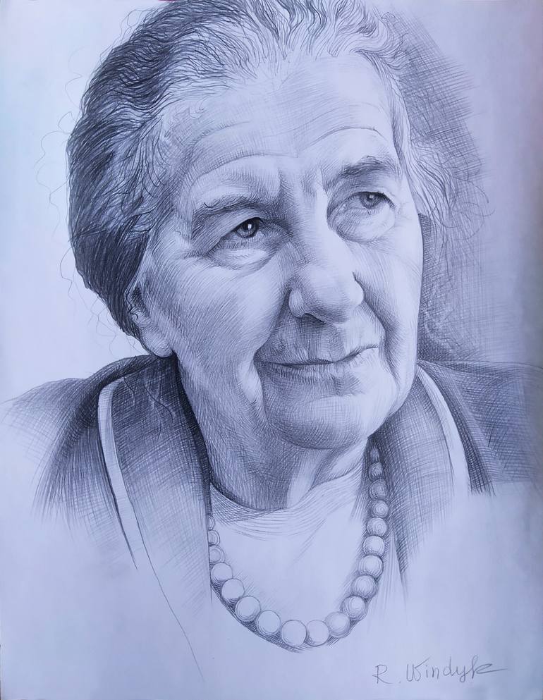 Original Portraiture Politics Drawing by Rachel Windyk