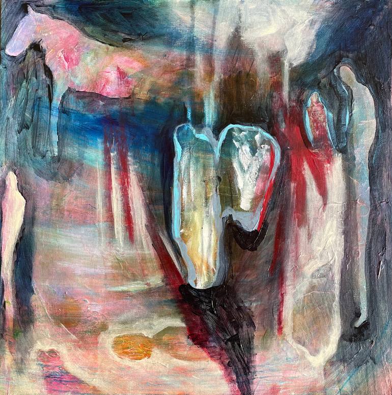 Original Abstract Expressionism Abstract Painting by Angie Roberts