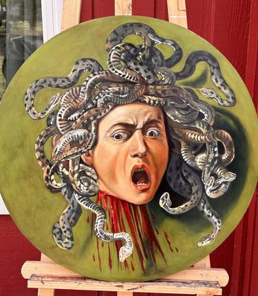Medusa Oil painting portrait thumb