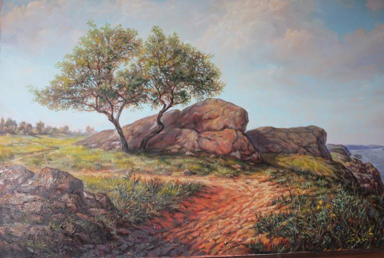 Original Fine Art Landscape Painting by Gennadiy Protsko