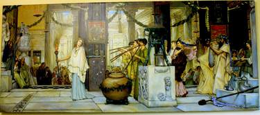 Copy of THE WINE FESTIVAL, ALMA - TADEMA, REPRODUCTION thumb