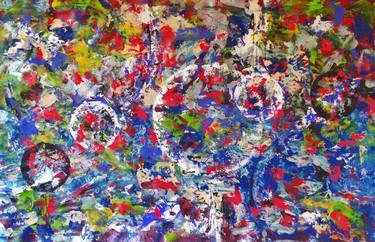 Original Abstract Expressionism Abstract Paintings by Bogdan Bocanete