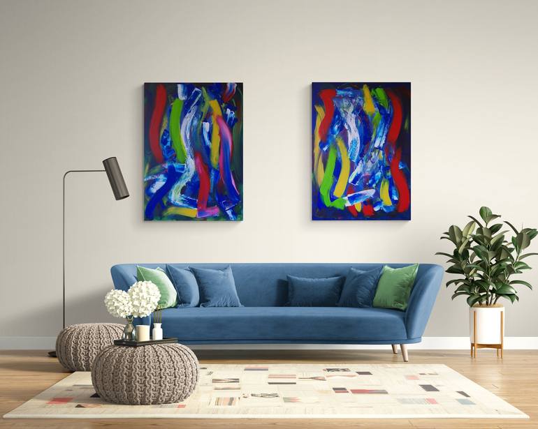 Original Abstract Painting by Bogdan Bocanete