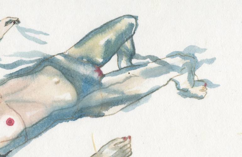 Original Figurative Nude Painting by Meeno Yoon