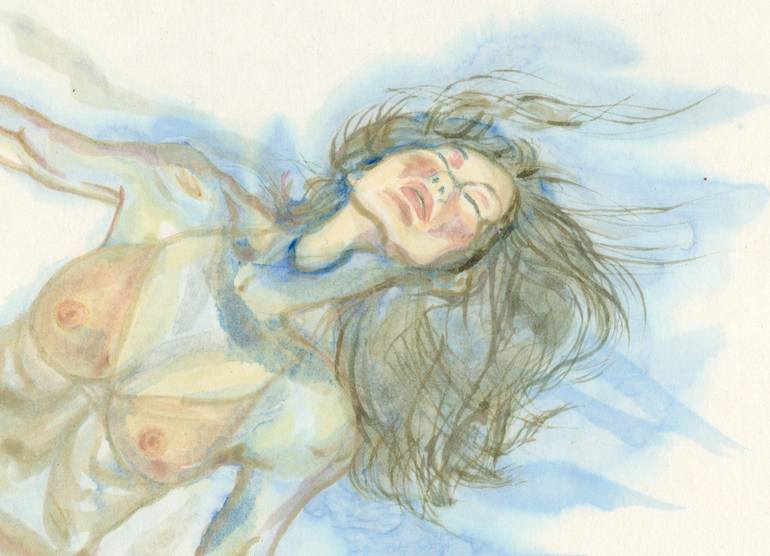 Original Expressionism Nude Painting by Meeno Yoon