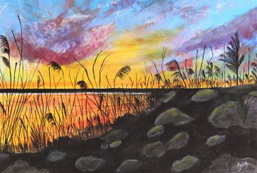 Print of Landscape Paintings by Creations by Geeta