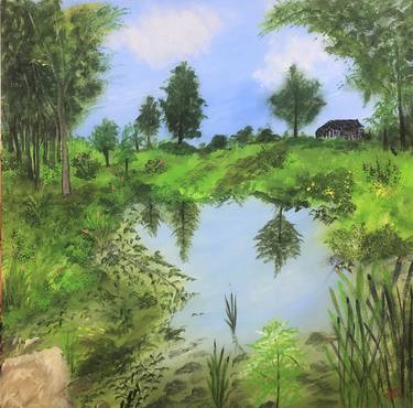 Print of Garden Paintings by Creations by Geeta