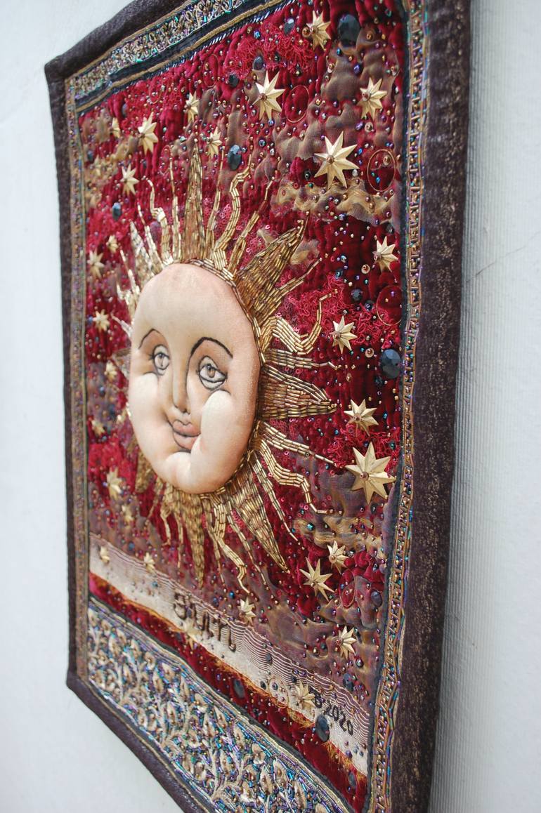Original Art Deco Light Collage by Tetiana Vlasenko