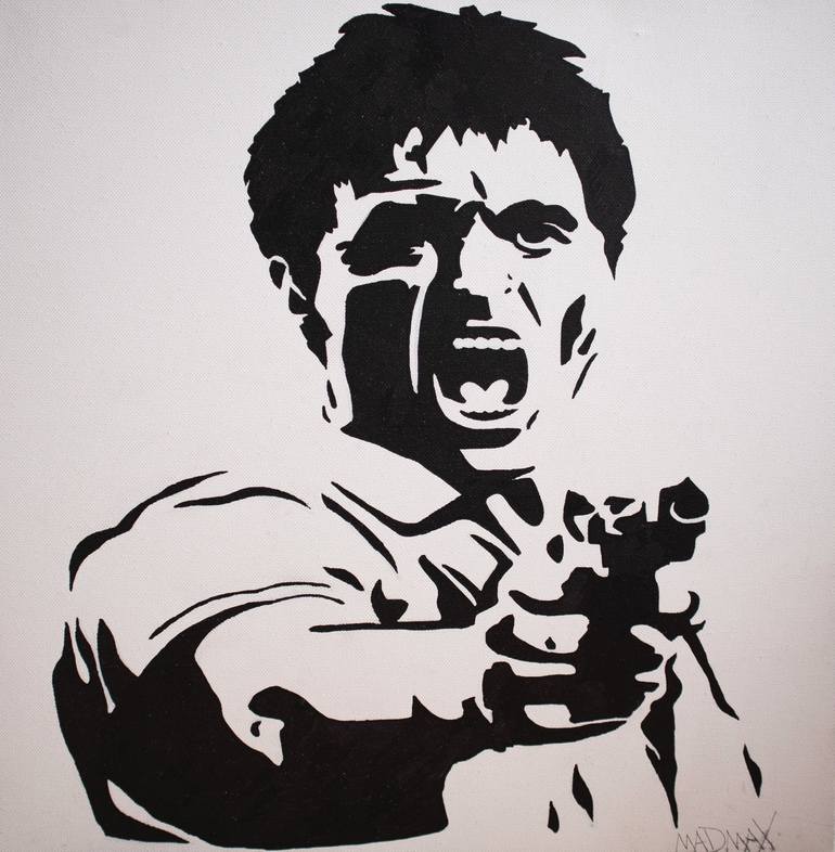 scarface stencil