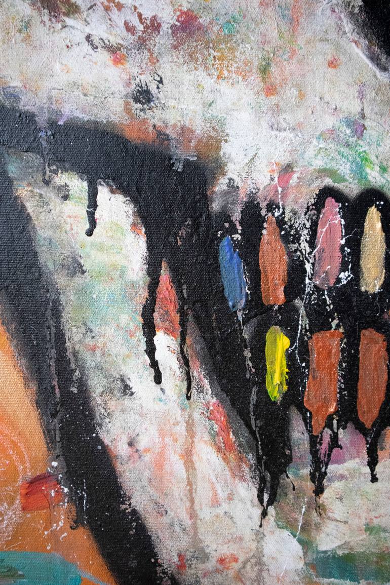 Original Abstract Expressionism Abstract Painting by Max Remniovas