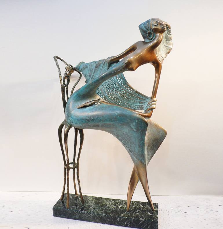 Print of Art Deco Love Sculpture by Alex Radionov
