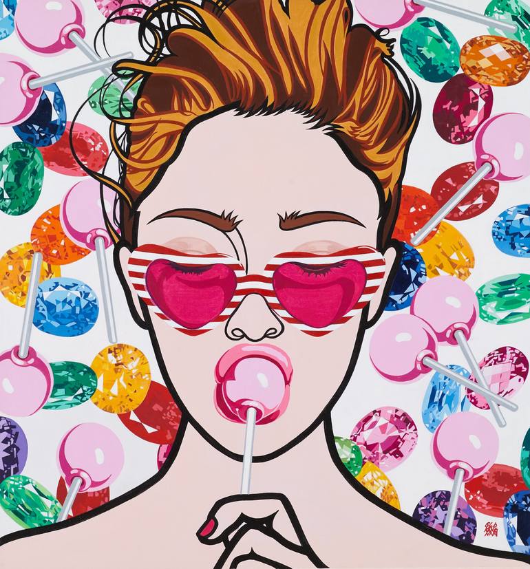 Candy Girl Painting by Kangnam Cho | Saatchi Art