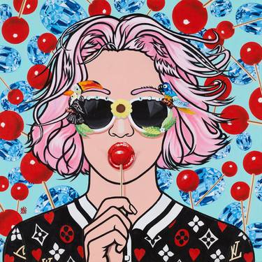 Original Pop Art Women Paintings by Kangnam Cho