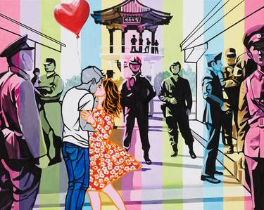 Original Pop Art Love Paintings by Kangnam Cho