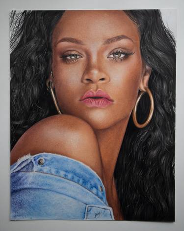 Original Photorealism Celebrity Drawings by Iulian Cetanas