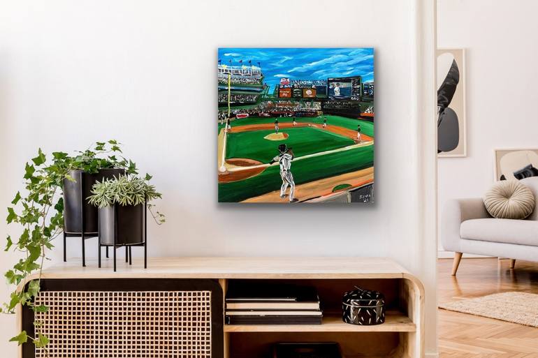 Original Impressionism Sports Painting by Senta Grzadzielewski