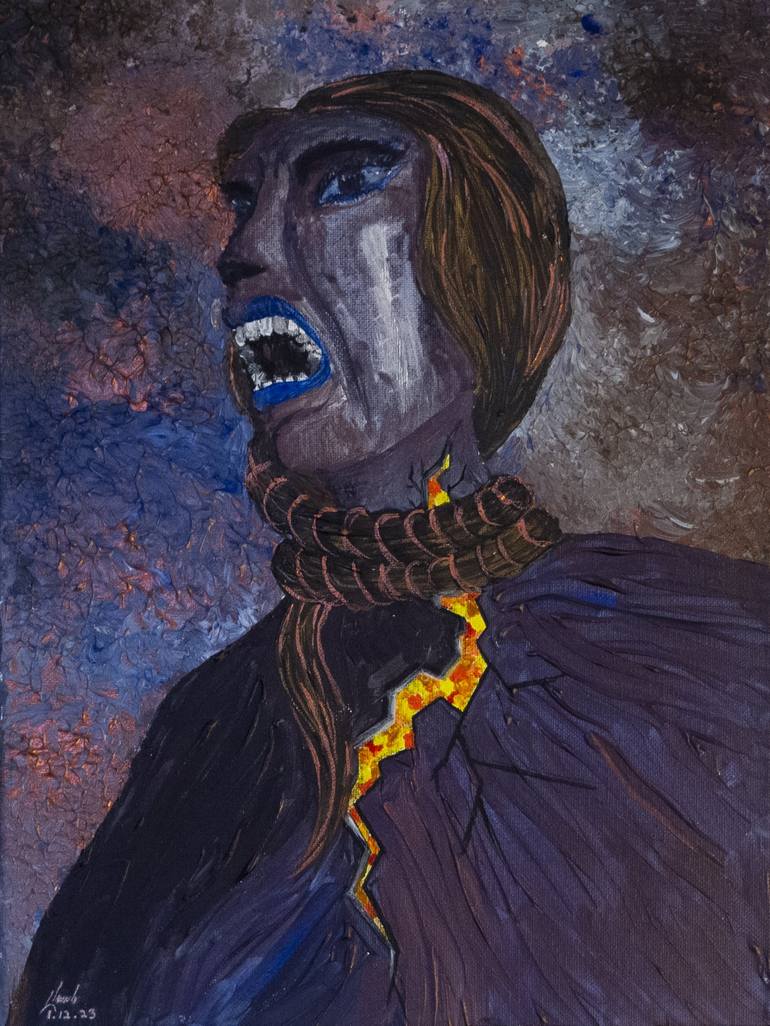 Print of Surrealism Women Paintings by Negar Tabibian