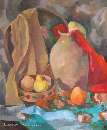 Original Figurative Still Life Paintings by Olga Shlifer