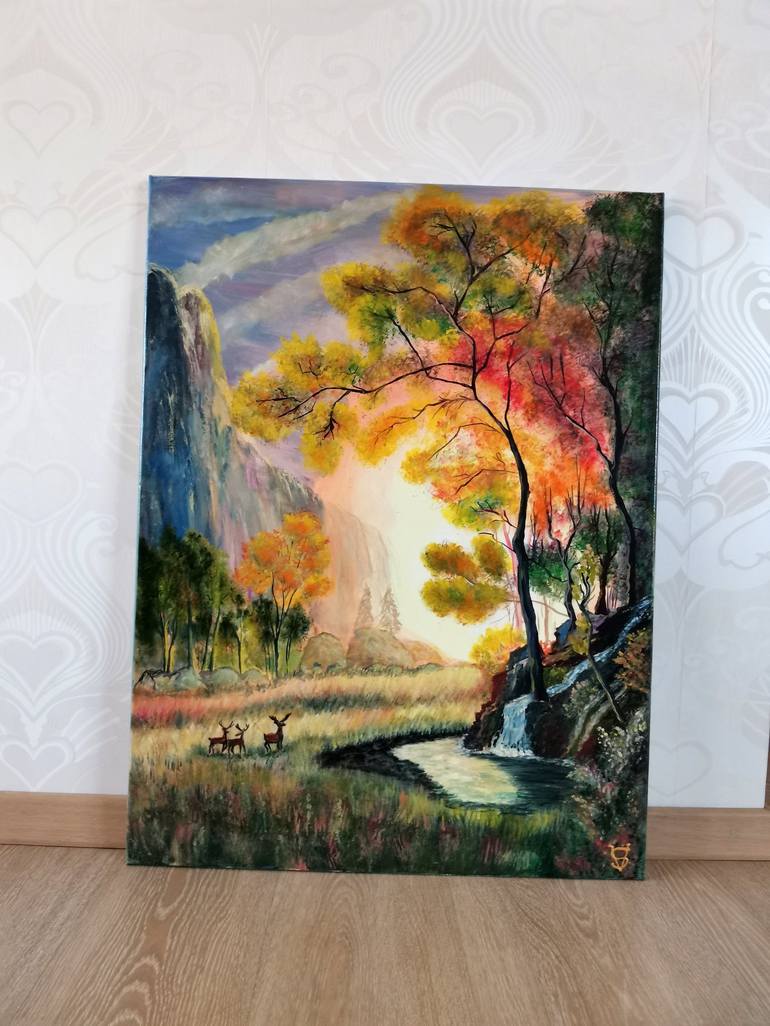 Original Realism Landscape Painting by svetlana Kunegina