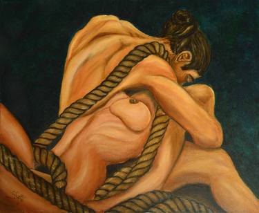Original Nude Painting by Santiago Goni