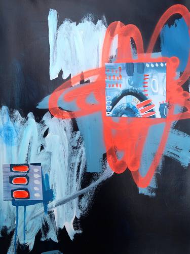 Original Modern Abstract Paintings by Natalie Parsons