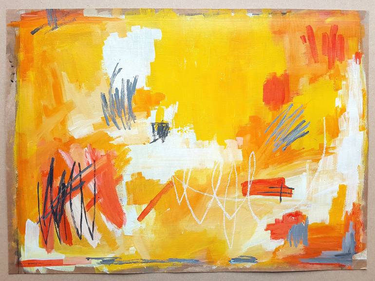 Original Abstract Expressionism Abstract Painting by Natalie Parsons