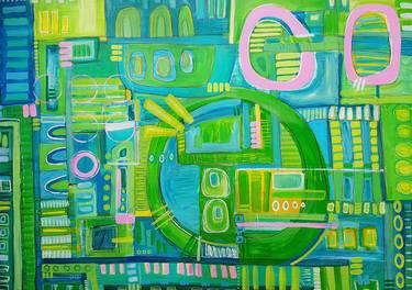 Original Technology Paintings by Natalie Parsons