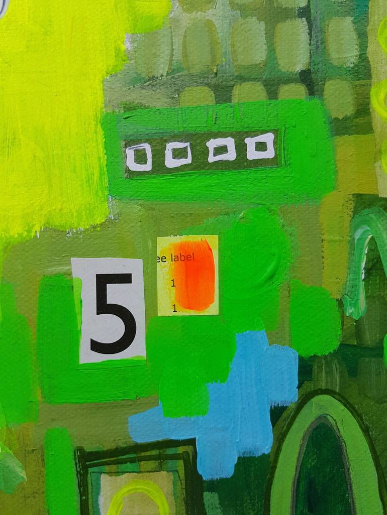 Original Abstract Humor Painting by Natalie Parsons