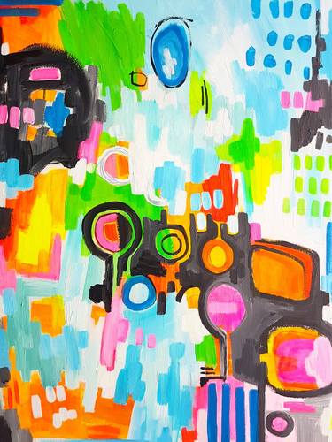 Original Abstract Expressionism Abstract Paintings by Natalie Parsons