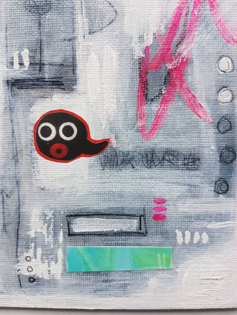 Original Abstract Humor Painting by Natalie Parsons