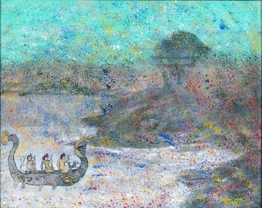 Print of Impressionism Boat Paintings by Ninel Fedenko