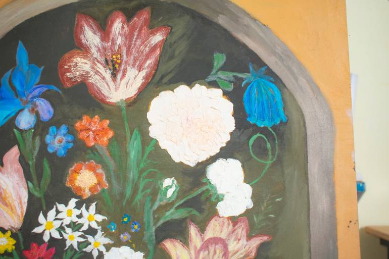 Original Realism Floral Drawing by Ninel Fedenko