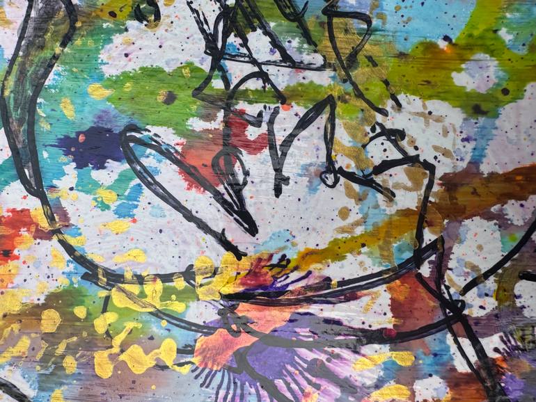 Original Abstract Expressionism Music Painting by Steve Behmke