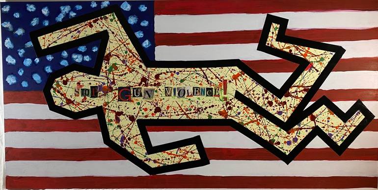 Stop Gun Violence! Painting by Steve Behmke | Saatchi Art