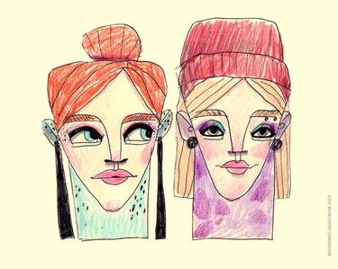 Original Fashion Drawings by Anastasiia Bahnenko
