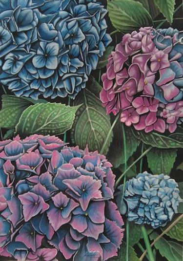Original Figurative Floral Paintings by ROBERTO PITTINO