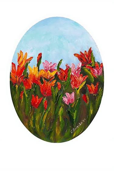 Original Impressionism Floral Paintings by Svitlana Snizhko