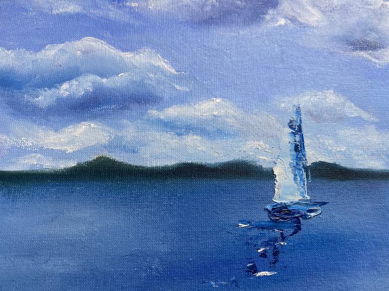 Original Impressionism Seascape Painting by Svitlana Snizhko