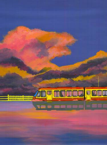 Print of Fine Art Train Paintings by Zurwah Naeem