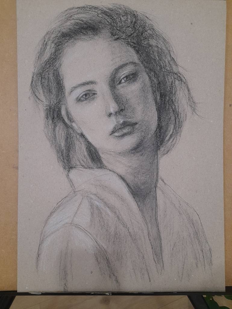 Small Portrait #11 popular - Realistic Portrait Study - Original Graphite Drawing (Not a print)