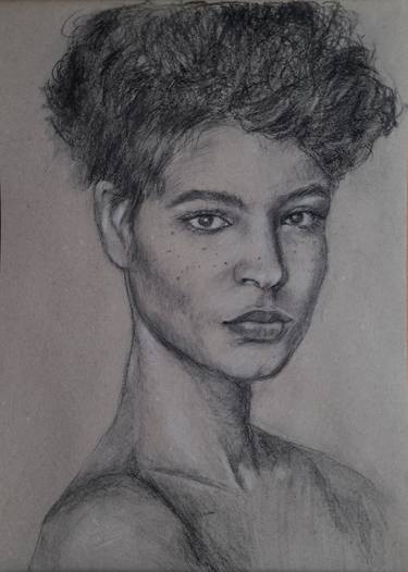 Print of Fine Art Portrait Drawings by Liudmyla Lelechenko