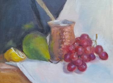 Original Classicism Food & Drink Painting by Liudmyla Lelechenko