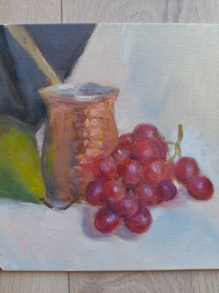 Original Classicism Food & Drink Painting by Liudmyla Lelechenko