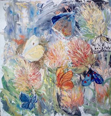 Print of Abstract Garden Paintings by Liudmyla Lelechenko