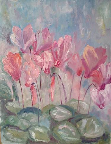 Print of Floral Paintings by Liudmyla Lelechenko