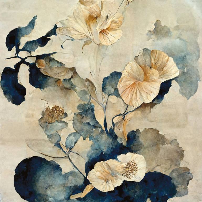 Original Contemporary Floral Mixed Media by Mandy Koorneef