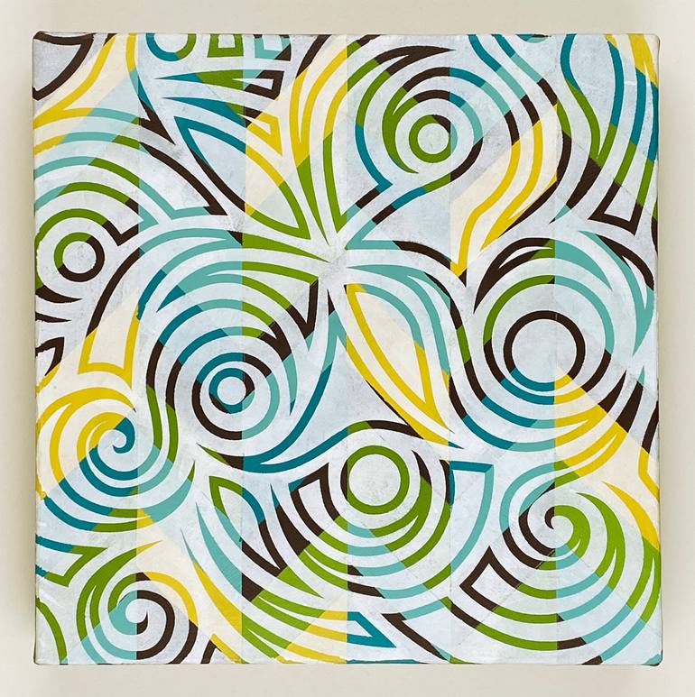 Original Geometric Abstract Painting by Mandy Koorneef