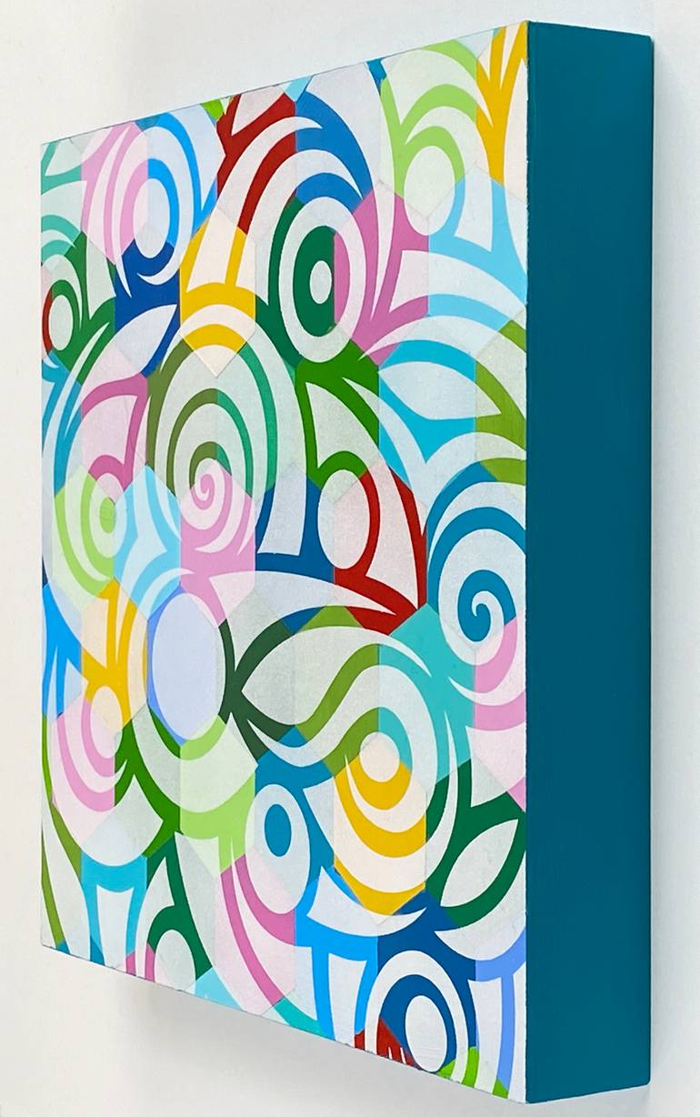 Original Geometric Abstract Painting by Mandy Koorneef